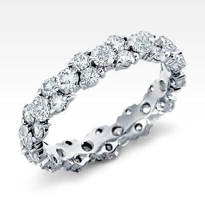 Round Moissanite Diamond Solitaire Silver Ring - Shraddha Shree Gems