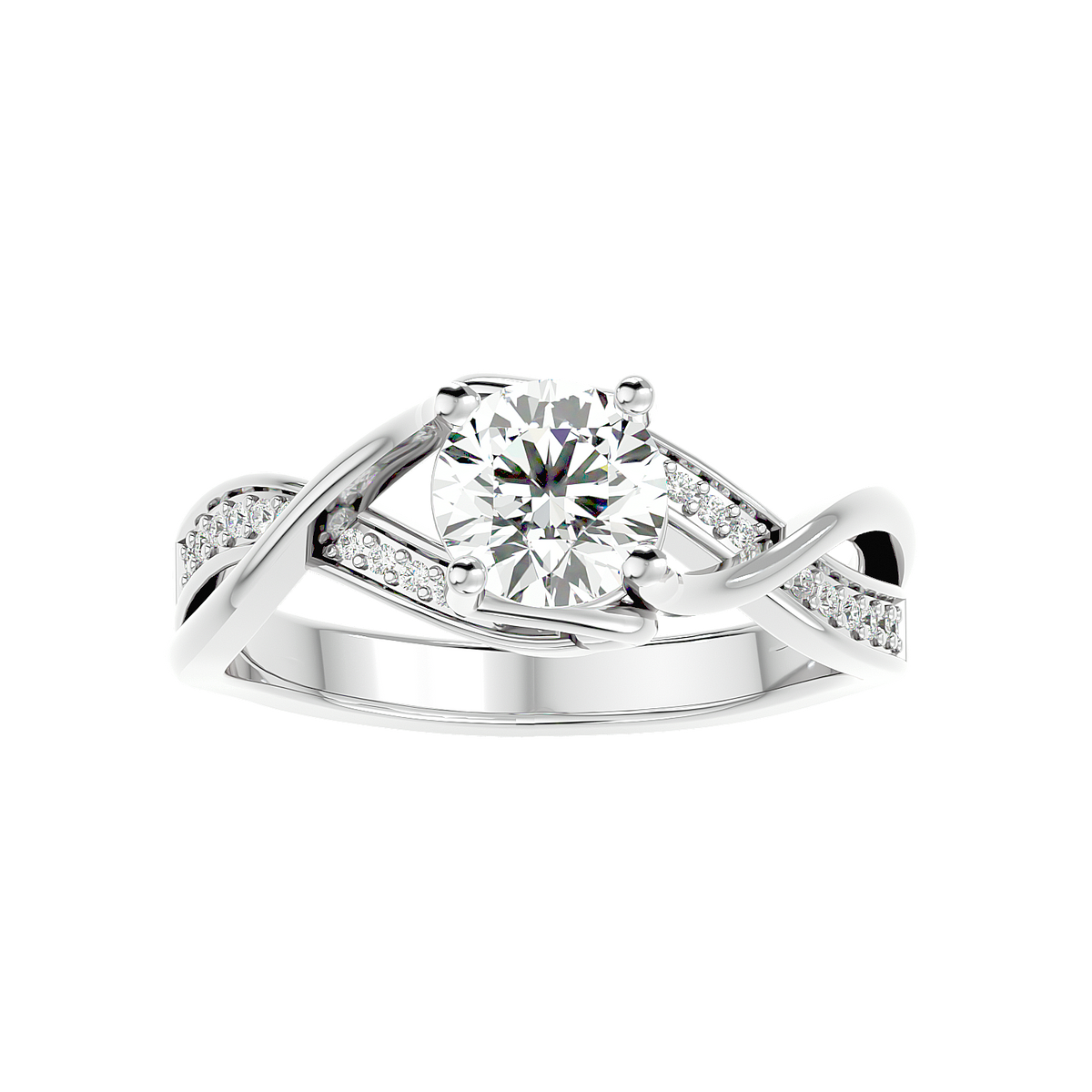 Buy Interwoven Moissanite Engagement Ring for Women | Cutiefy